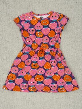 Spotted Zebra Strawberry Dress Size Medium (8)